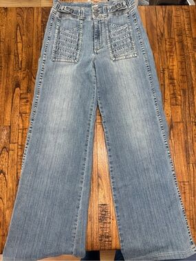 Radcliffe London Jeans Wide Leg Light Wash Size 28